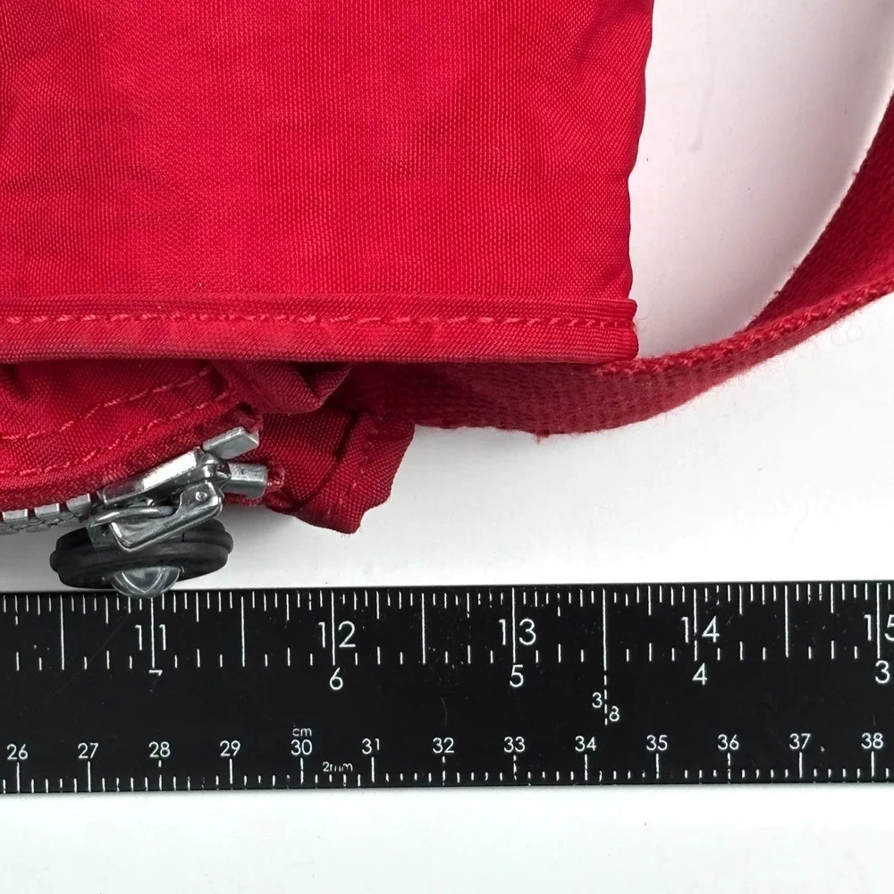 Kipling Madhouse Messenger‎ Bag Unisex Large Red Expandable Nylon Crossbody Y2K